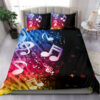 Multi Color Music Notes Bedding Set Duvet Set Meaningful Gift For Friends