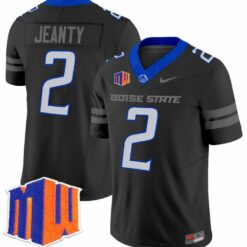Ashton Jeanty Jersey #2 Boise State Broncos Vapor Limited College Football Stitched Black