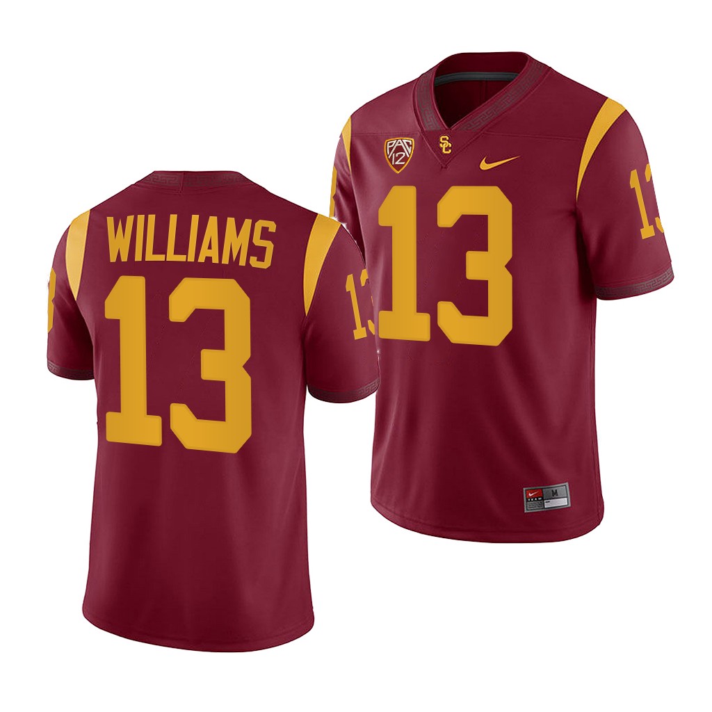 Caleb Williams USC Trojans College Cardinal 2022-23 13 Jersey Men