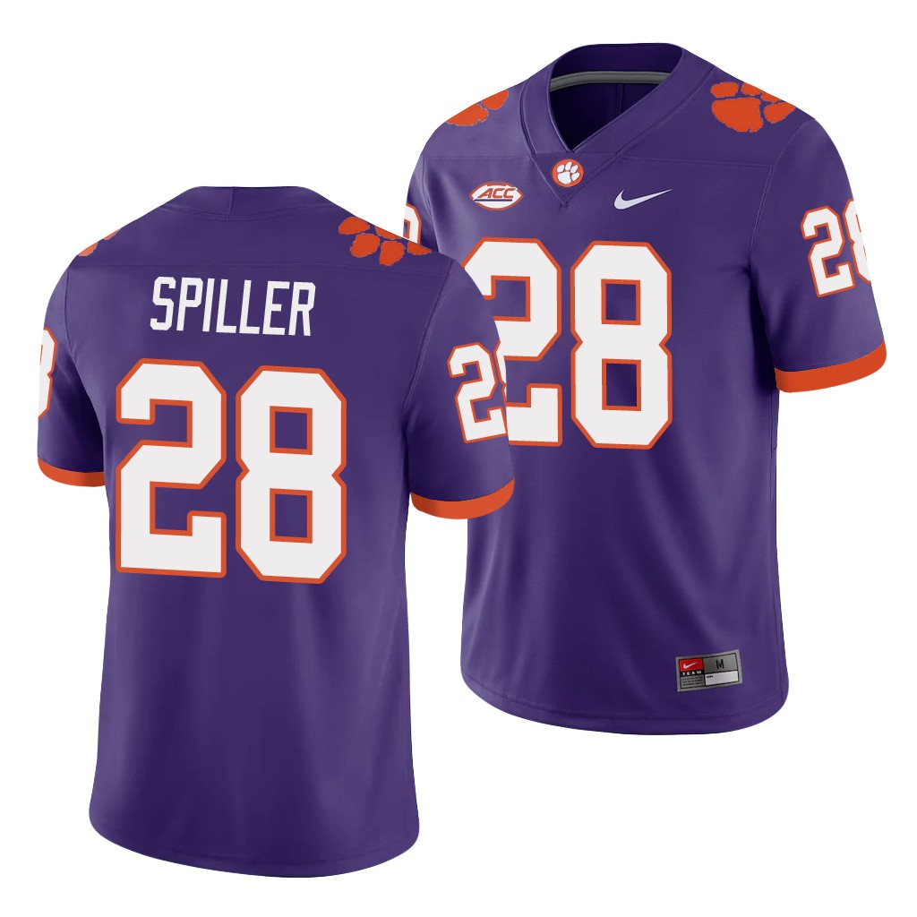 Clemson Tigers C.J. Spiller Purple College Playoff Game Jersey