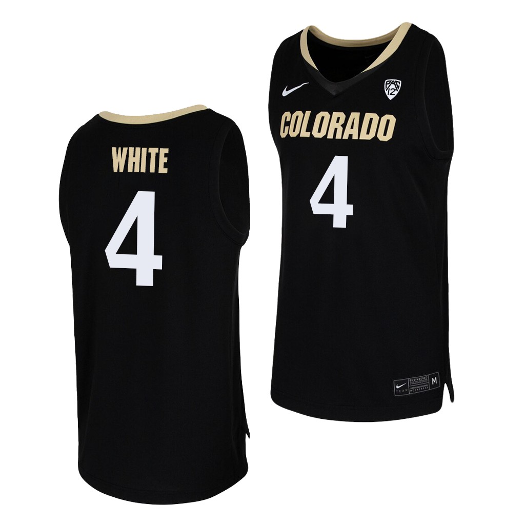 Colorado Buffaloes Derrick White Black College Team Jersey