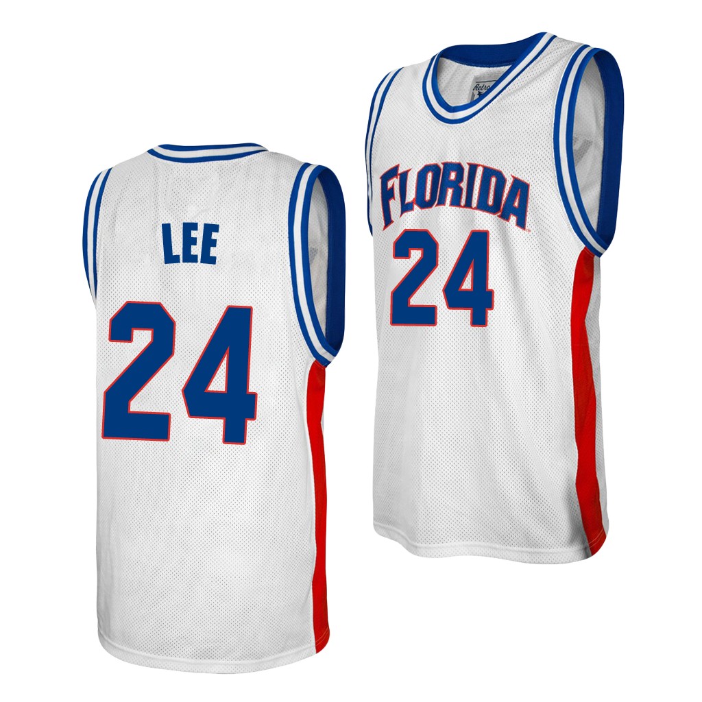 Florida Gators David Lee White Alumni College Baketball Jersey Florida Gators