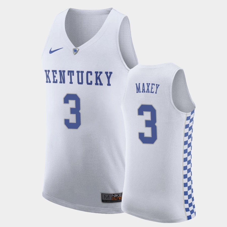 Kentucky Wildcats Tyrese Maxey White College Jersey