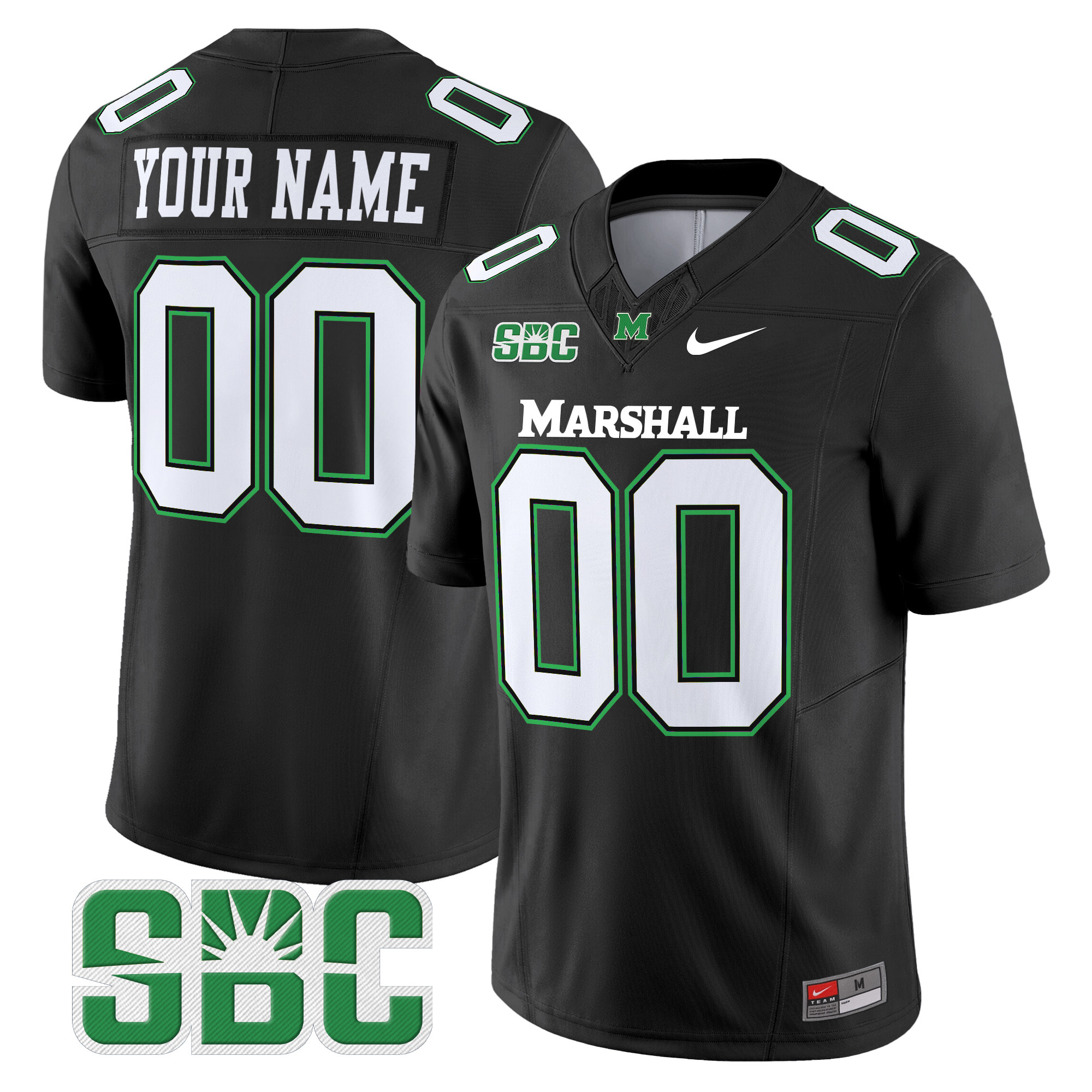 Marshall Thundering Herd Vapor Limited Custom Jersey - All stitched #5