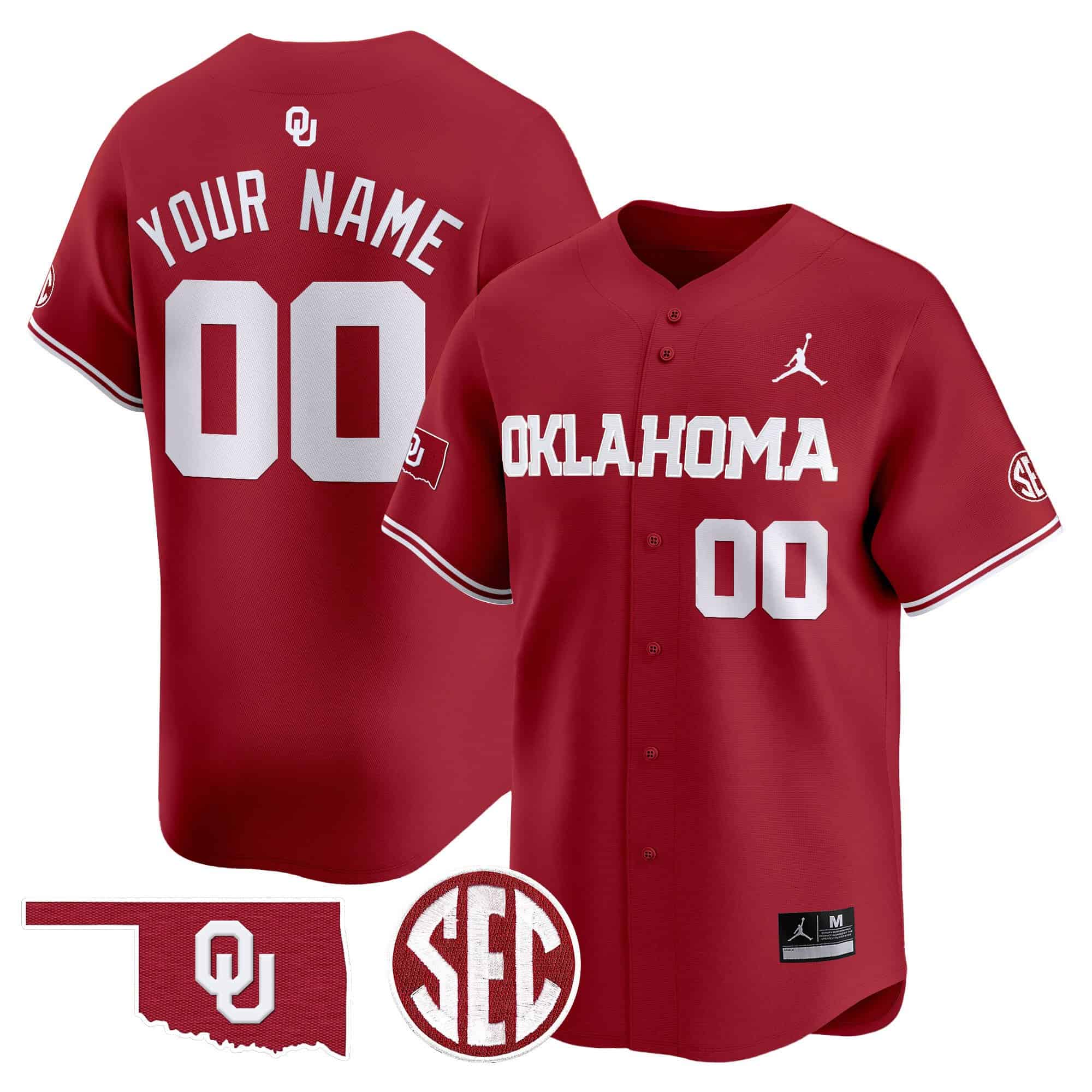 Oklahoma Sooners Vapor Premier Limited Custom Jersey - SEC Patch - All Stitched #1