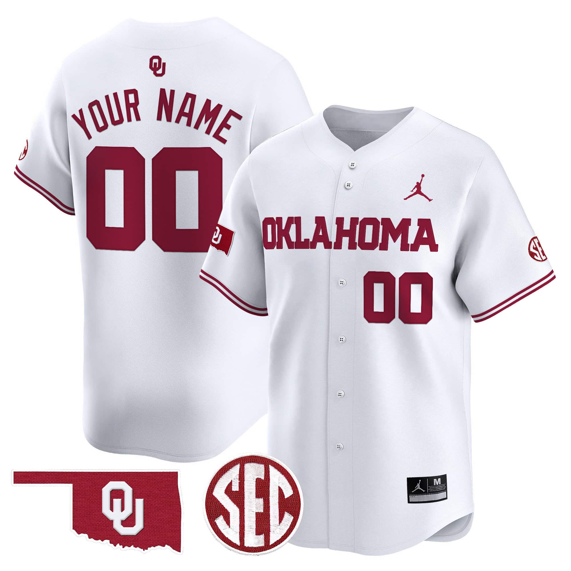 Oklahoma Sooners Vapor Premier Limited Custom Jersey - SEC Patch - All Stitched #2