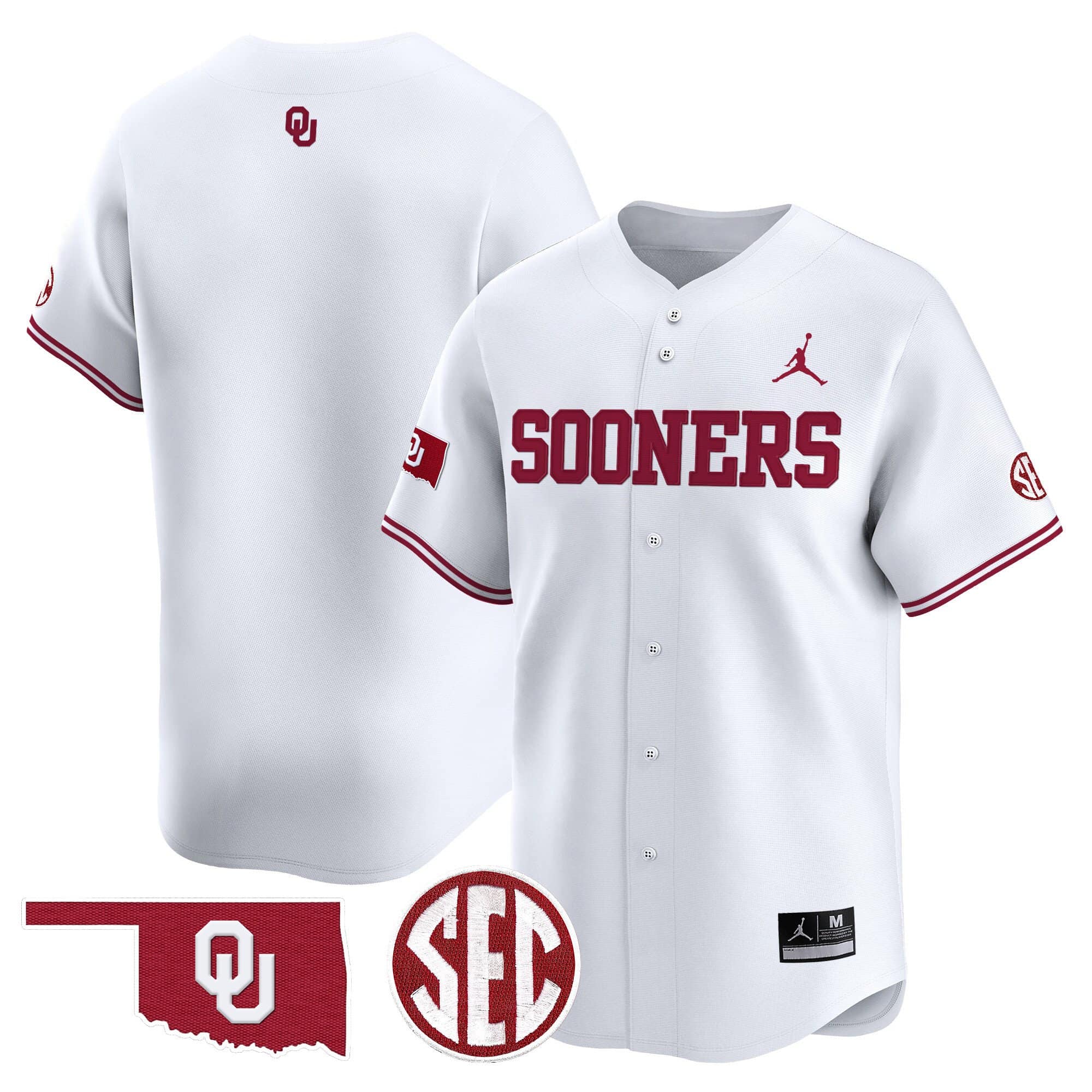 Oklahoma Sooners Vapor Premier Limited Jersey V2 - SEC Patch - All Stitched #12