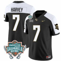 RJ Harvey Jersey #7 UCF Knights Unionhome Patch Vapor Football Stitched Alternate