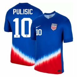 USMNT Christian Pulisic Jersey #10 Away Soccer Blue