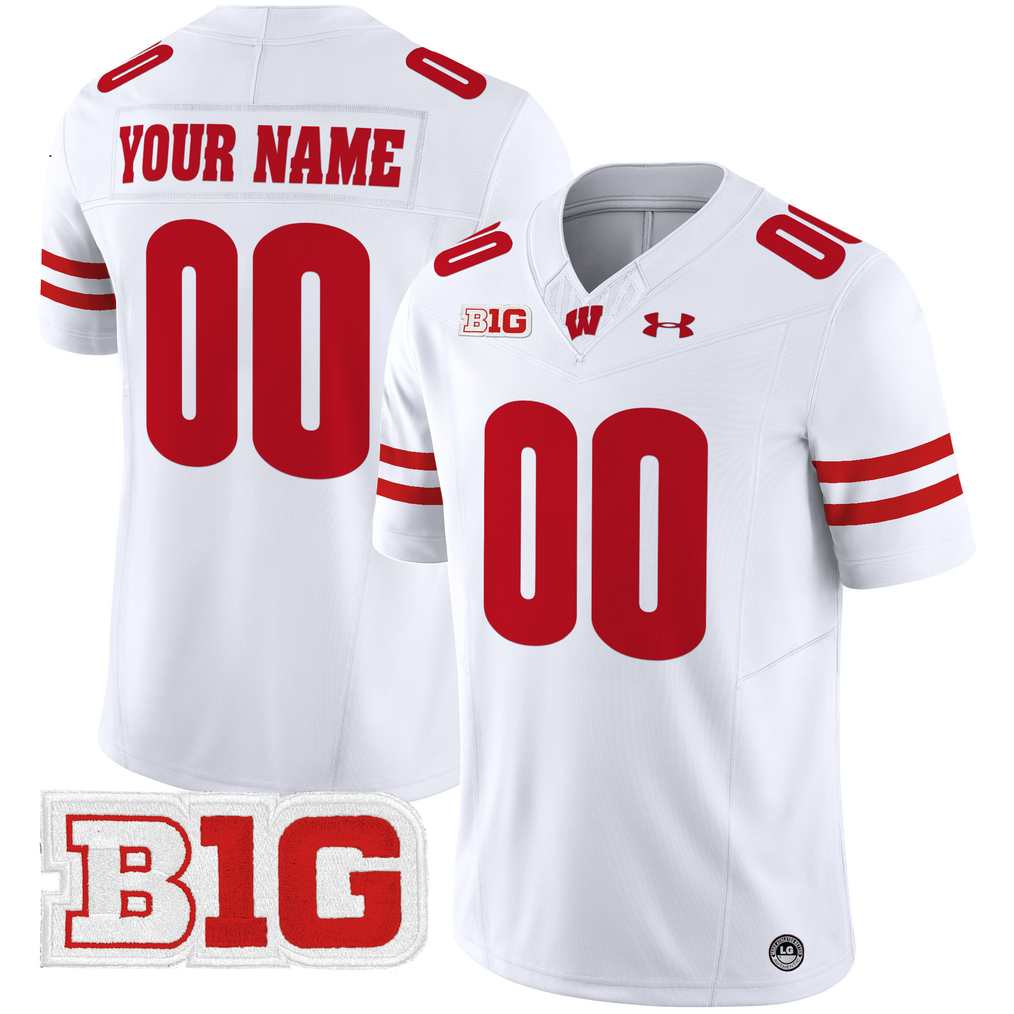 Wisconsin Badgers Vapor Limited Custom Jersey - All Stitched #4